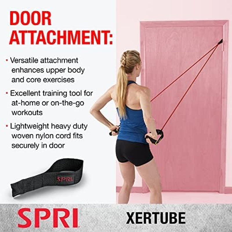 Xertube Resistance Bands with Handles – All Exercise Cords Sold Separately with Home Gym Workout Fitness Door Anchor Attachment Option